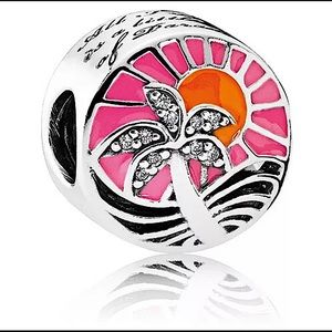 Authentic Pandora Tropical Paradize Sunset, Enamel S925